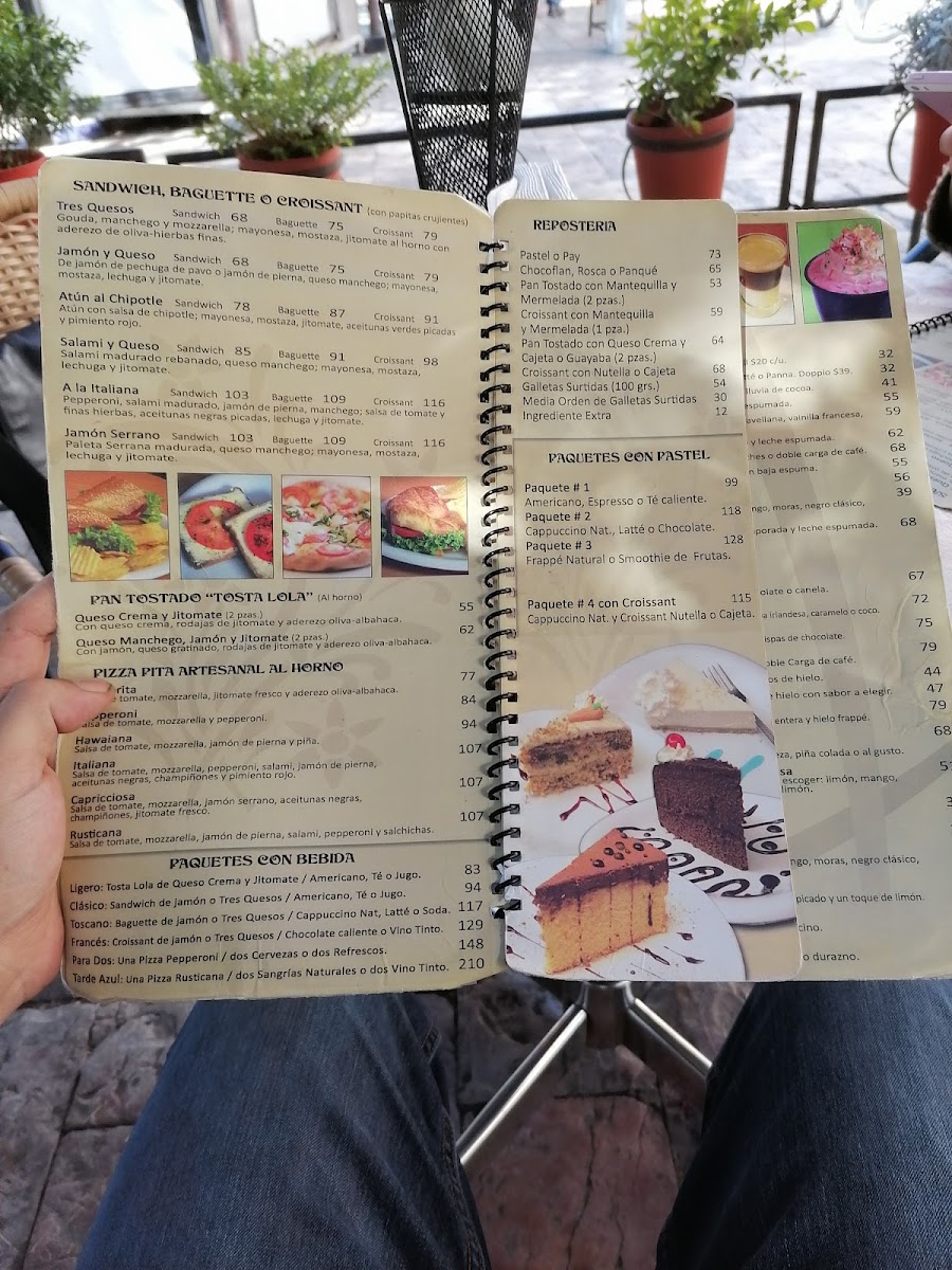 Café Catedral Menu - Image 1